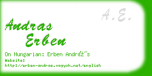 andras erben business card